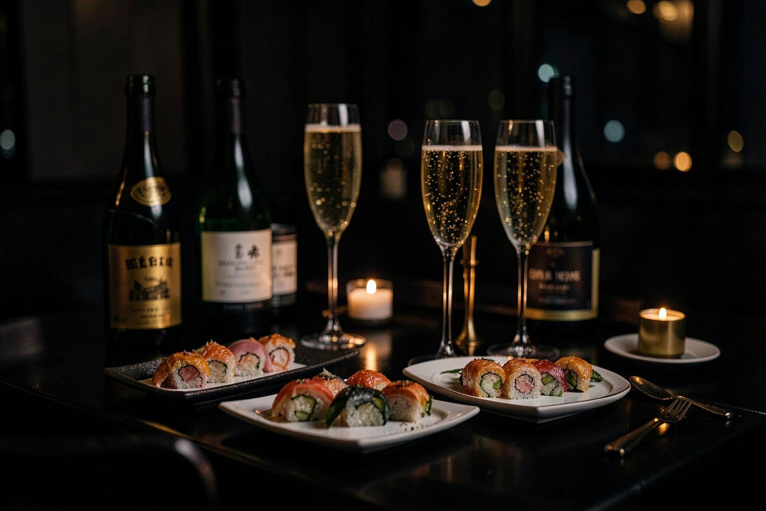 Sushi i šampanjac za devojačko veče