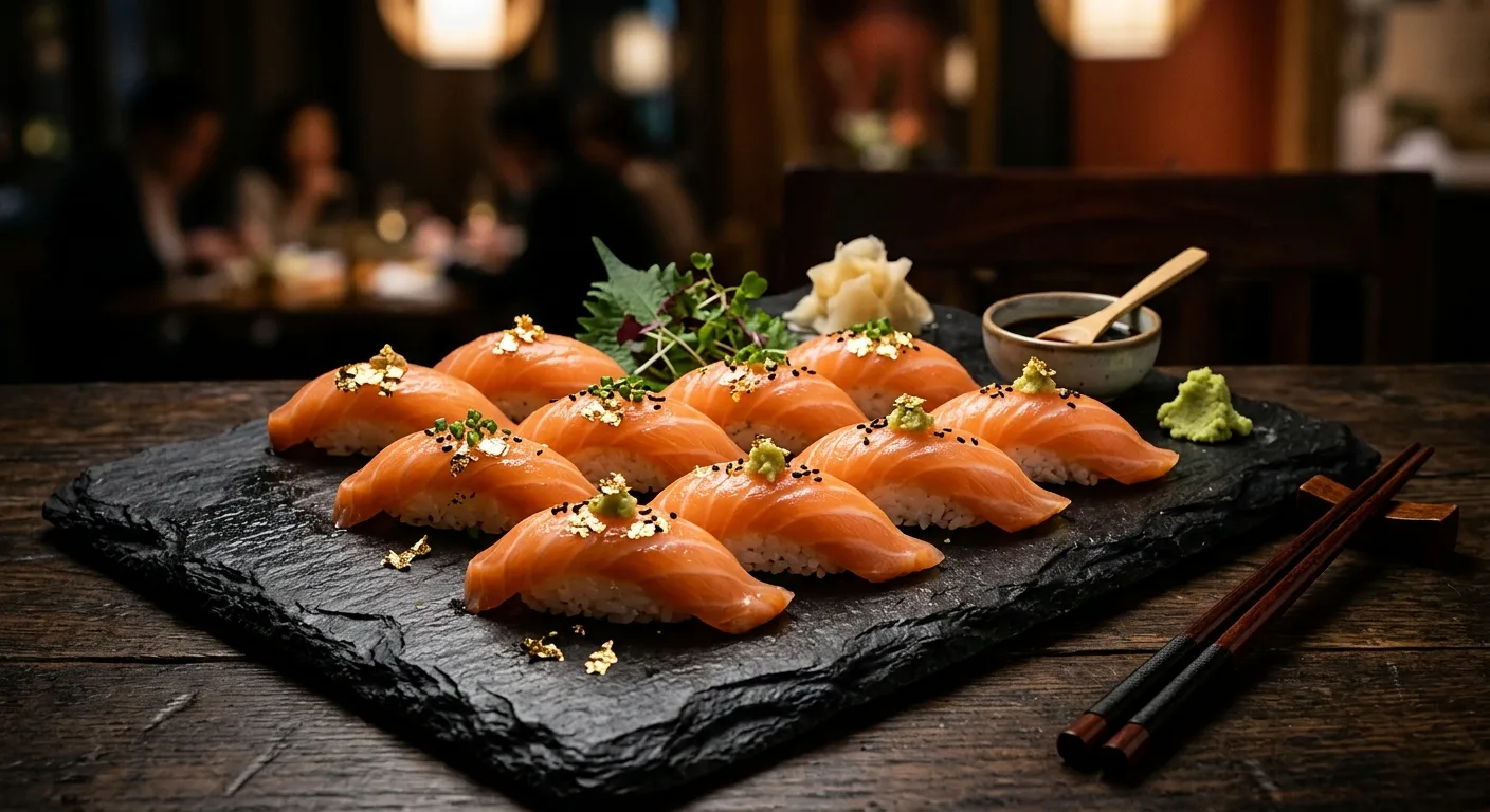 Premium nigiri sa zlatnim listićima