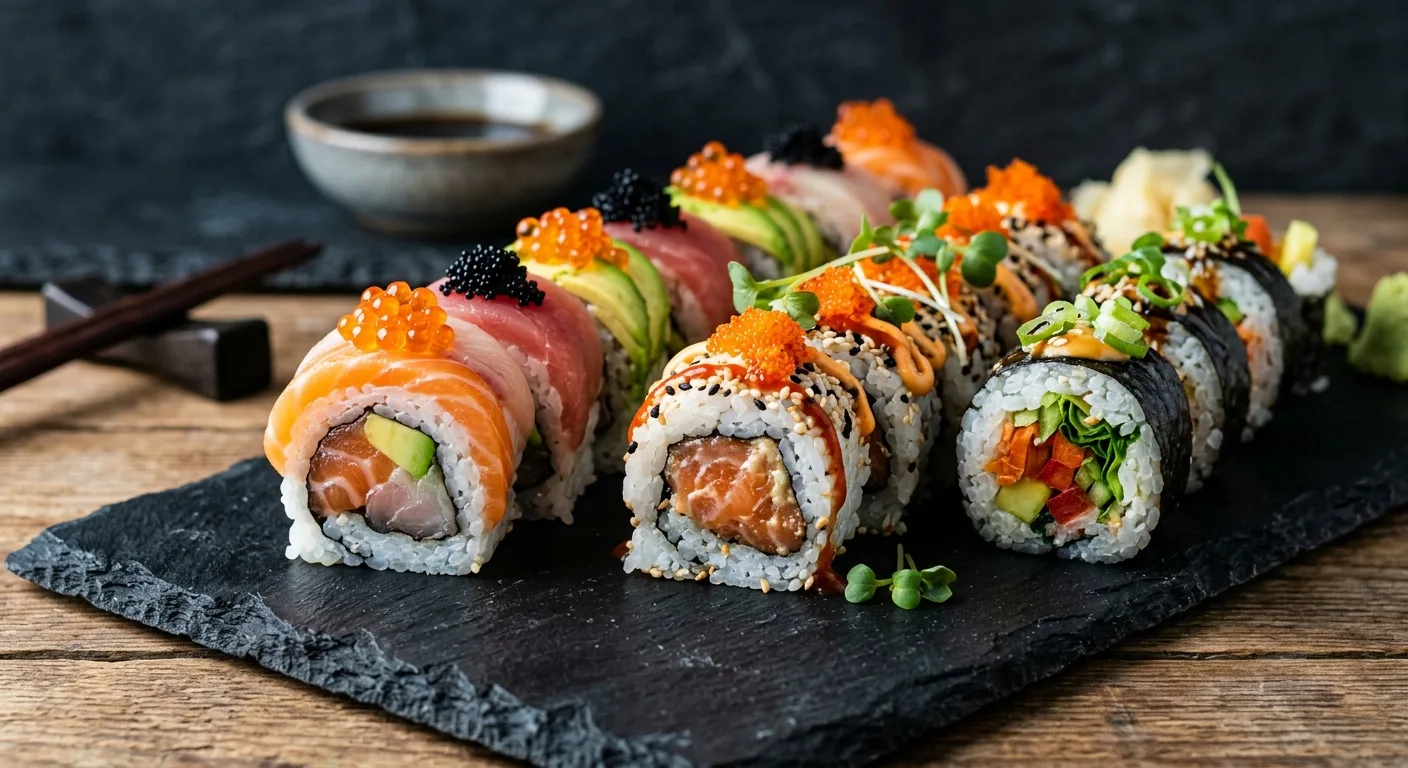 Bogata sushi selekcija za slavski sto